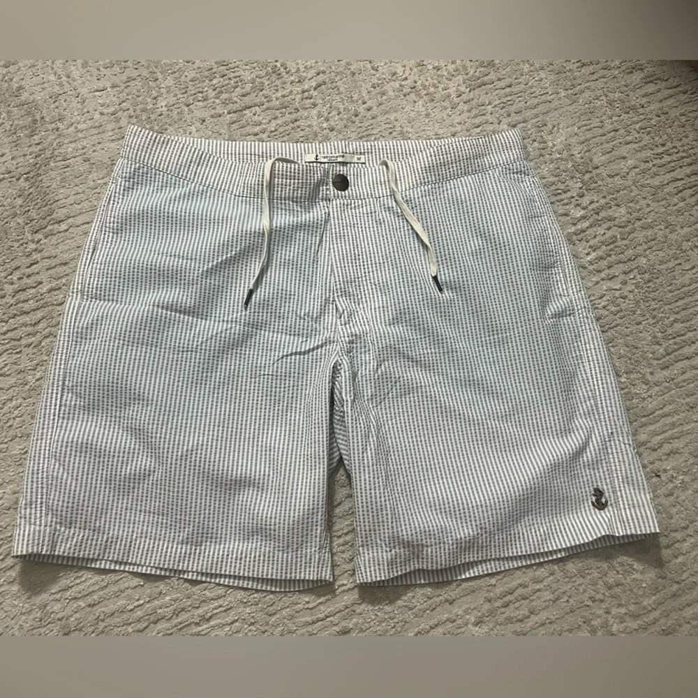 Retromarine Seersucker Swim Shorts
